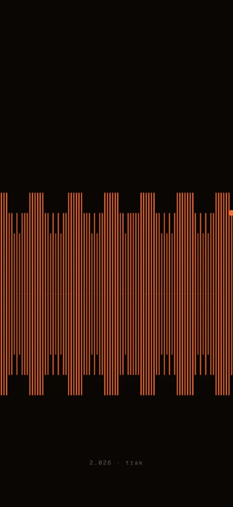 Wallpaper do trak no estilo Pulso: os últimos 90 dias como um batimento